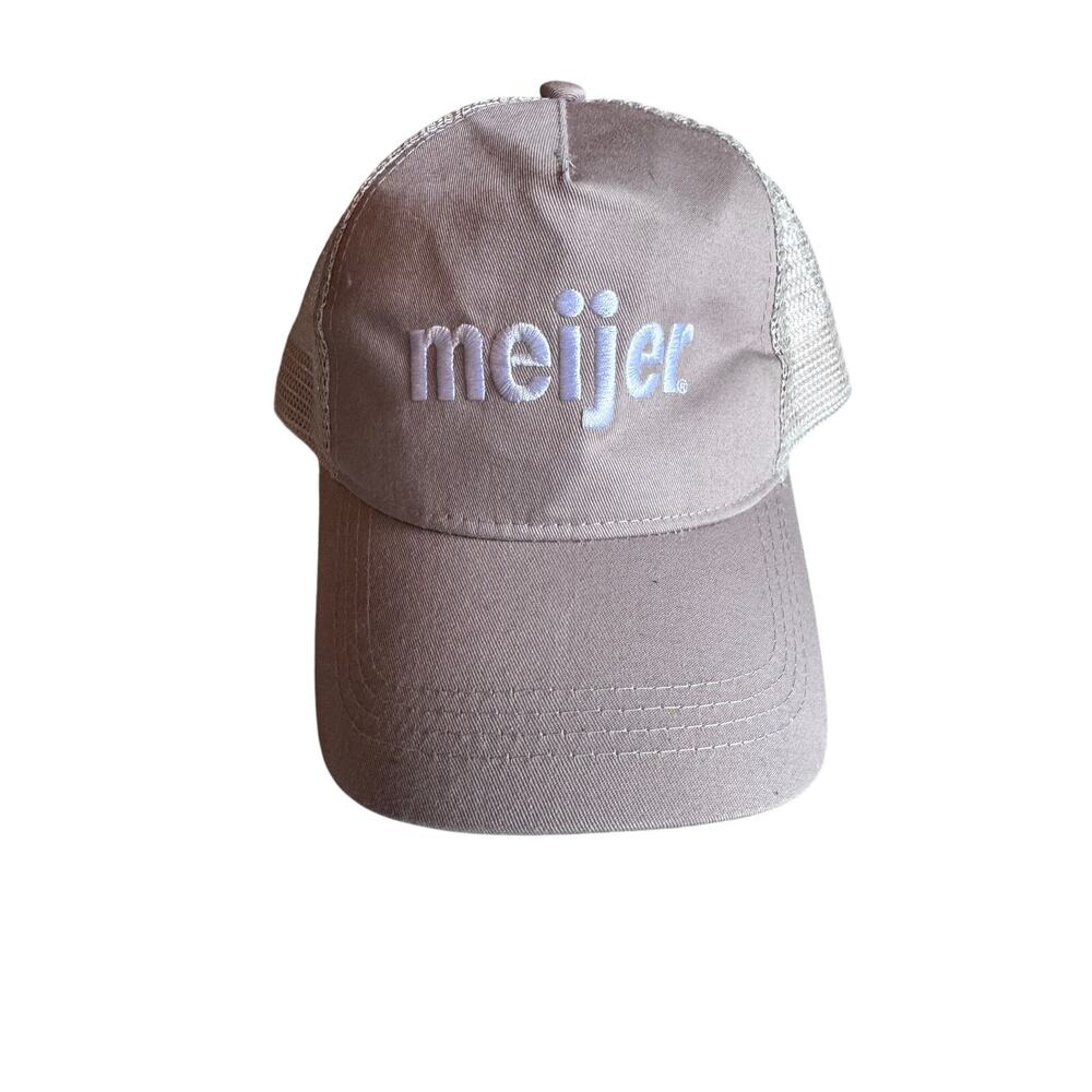 Meijer Adjustable Baseball Cap Hat – Classic Logo Casual Dad Hat One Size